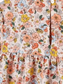 Robe à Smocks Motifs Fleurs Fille Rose Imprimé - Vertbaudet -Petite Modeuse robe a smocks motifs fleurs fille 5