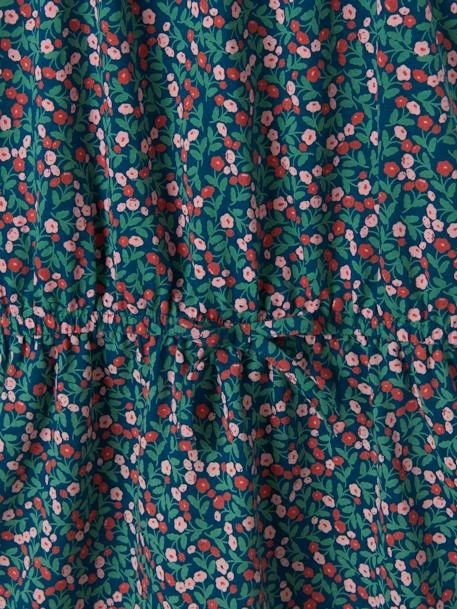 Robe à Volant Fille Bleu Canard Imprimé - Vertbaudet 3 Robe à Volant Fille Bleu Canard Imprimé - Vertbaudet – Image 3