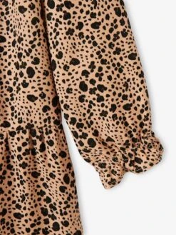 Robe à Volants Imprimée Fleurs Fille Vert Imprimé - Vertbaudet -Petite Modeuse robe a volants imprimee fleurs fille 3