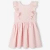 Robe De Cérémonie Animée De Fils Brillants Fille Rose - Vertbaudet