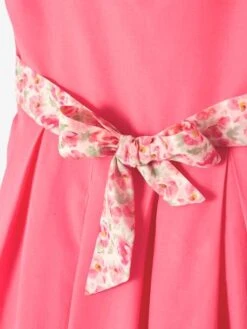 Robe De Cérémonie Détails Broderie Anglaise Fille Rose - Vertbaudet -Petite Modeuse robe de ceremonie details broderie anglaise fille 2