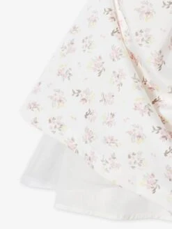 Robe De Cérémonie Fille Motifs Fleurs écru - Vertbaudet -Petite Modeuse robe de ceremonie fille motifs fleurs 5