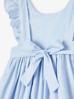Robe De Cérémonie Volantée Dos Nu Fille Bleu Ciel - Vertbaudet 8 Robe De Cérémonie Volantée Dos Nu Fille Bleu Ciel - Vertbaudet -Petite Modeuse robe de ceremonie volantee dos nu fille 2
