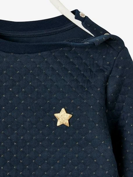 Robe De Noël Fille Bi-matière Encre - Vertbaudet 3 Robe De Noël Fille Bi-matière Encre - Vertbaudet – Image 3