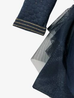 Robe De Noël Fille Bi-matière Encre - Vertbaudet 9 Robe De Noël Fille Bi-matière Encre - Vertbaudet -Petite Modeuse robe de noel fille bi matiere 3