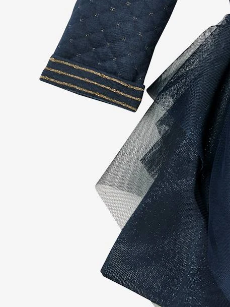 Robe De Noël Fille Bi-matière Encre - Vertbaudet 4 Robe De Noël Fille Bi-matière Encre - Vertbaudet – Image 4