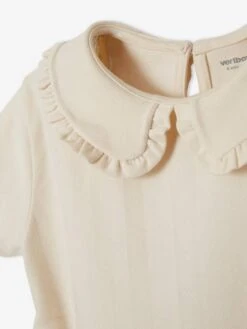 Robe En Molleton Col Claudine Fille Anthracite - Vertbaudet -Petite Modeuse robe en molleton col claudine fille 5