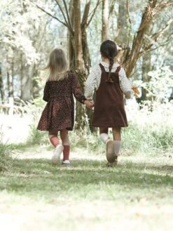 Robe En Velour Imprimé Fille Prune - Vertbaudet 10 Robe En Velour Imprimé Fille Prune - Vertbaudet -Petite Modeuse robe en velour imprime fille 4