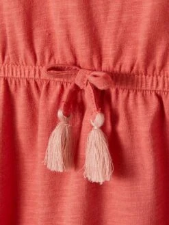 Robe Fille Détails En Broderie Anglaise Blush Foncé - Vertbaudet -Petite Modeuse robe fille details en broderie anglaise 2