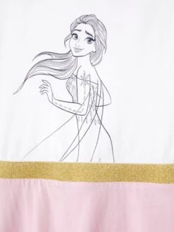 Robe Fille Disney® La Reine Des Neiges 2 Blanc Imprimé - Reine Des Neiges -Petite Modeuse robe fille disney la reine des neiges 2 2