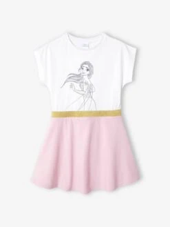 Robe Fille Disney® La Reine Des Neiges 2 Blanc Imprimé - Reine Des Neiges