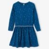 Robe Fille Imprimée étoiles Irisées Rouge Foncé Imprimé - Vertbaudet