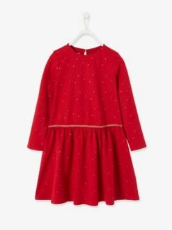 Robe Fille Imprimée étoiles Irisées Rouge Foncé Imprimé - Vertbaudet 10 Robe Fille Imprimée étoiles Irisées Rouge Foncé Imprimé - Vertbaudet -Petite Modeuse robe fille imprimee etoiles irisees 4