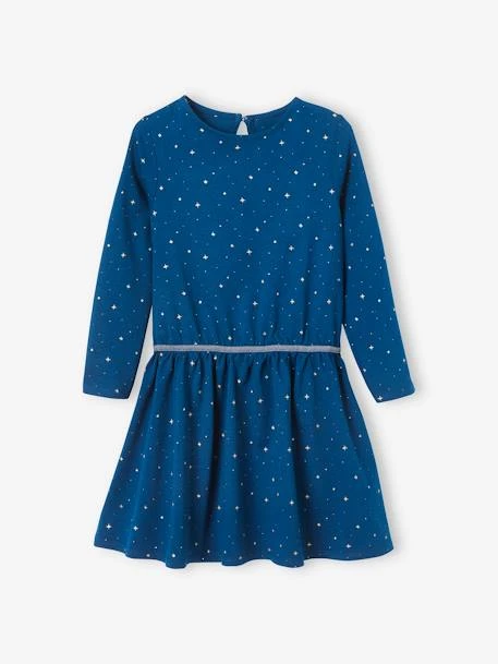 Robe Fille Imprimée étoiles Irisées Rouge Foncé Imprimé - Vertbaudet 1 Robe Fille Imprimée étoiles Irisées Rouge Foncé Imprimé - Vertbaudet