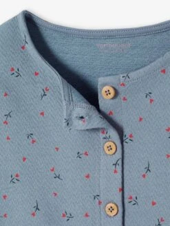 Robe Imprimée Fille Maille Reliéfée Curcuma Imprimé - Vertbaudet -Petite Modeuse robe imprimee fille maille reliefee 2