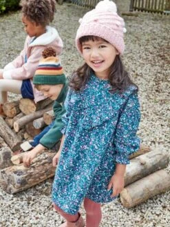 Robe Imprimée Fleurs Fille Vert Imprimé - Vertbaudet 7 Robe Imprimée Fleurs Fille Vert Imprimé - Vertbaudet -Petite Modeuse robe imprimee fleurs fille 1