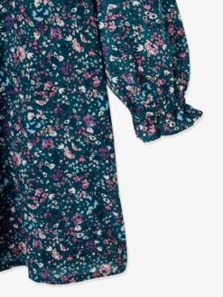 Robe Imprimée Fleurs Fille Vert Imprimé - Vertbaudet 11 Robe Imprimée Fleurs Fille Vert Imprimé - Vertbaudet -Petite Modeuse robe imprimee fleurs fille 5