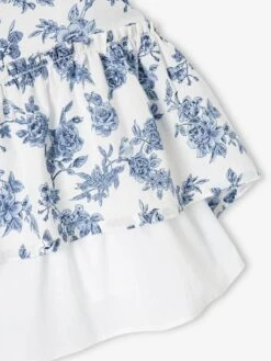 Robe Longue à Bretelles Cérémonie Fille écru - Vertbaudet -Petite Modeuse robe longue a bretelles ceremonie fille 5