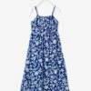 Robe Longue Imprimée Fille Bleu électrique Imprimé - Vertbaudet