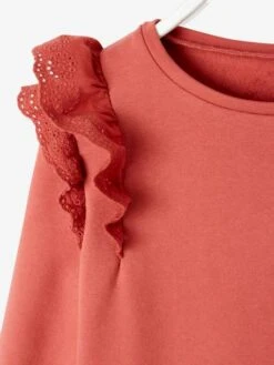 Robe Molleton à Volants En Broderie Anglaise Fille Rose Hâlé - Vertbaudet 8 Robe Molleton à Volants En Broderie Anglaise Fille Rose Hâlé - Vertbaudet -Petite Modeuse robe molleton a volants en broderie anglaise fille 2