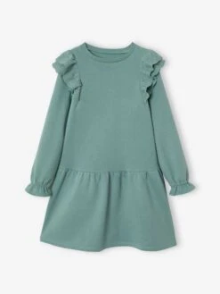 Robe Molleton à Volants En Broderie Anglaise Fille Rose Hâlé - Vertbaudet 10 Robe Molleton à Volants En Broderie Anglaise Fille Rose Hâlé - Vertbaudet -Petite Modeuse robe molleton a volants en broderie anglaise fille 4