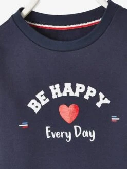 Robe Molleton Fille Collection Capsule Vertbaudet Fabrication Française Encre - Vertbaudet -Petite Modeuse robe molleton fille collection capsule vertbaudet fabrication francaise 2