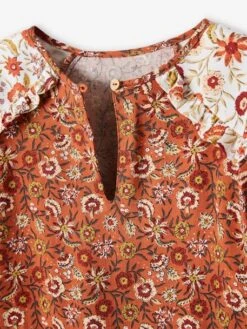 Robe Patchwork Gipsy Fille Chamois Imprimé - Vertbaudet -Petite Modeuse robe patchwork gipsy fille 4