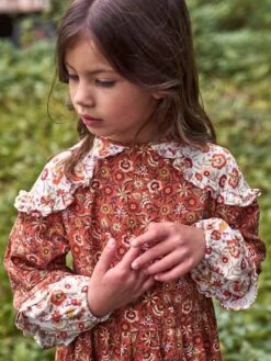 Robe Patchwork Gipsy Fille Chamois Imprimé - Vertbaudet -Petite Modeuse robe patchwork gipsy fille 5