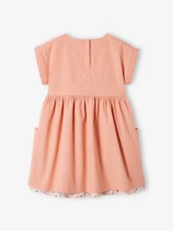 Robe Réversible Fille Orange - Vertbaudet -Petite Modeuse robe reversible fille 2