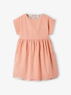 Robe Réversible Fille Orange - Vertbaudet