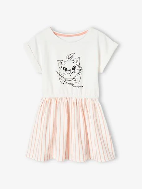 Robe Sweat Fille Disney® Marie Les Aristochats Rose Pâle - Disney 1 Robe Sweat Fille Disney® Marie Les Aristochats Rose Pâle - Disney