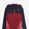 Sweat à Capuche Sport Fille Effet Colorblock Bleu Nuit - Vertbaudet