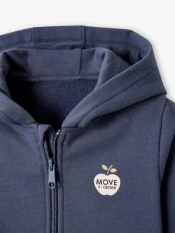 Sweat à Capuche Zippé Sport Basics Fille. Bleu - Vertbaudet 11 Sweat à Capuche Zippé Sport Basics Fille. Bleu - Vertbaudet -Petite Modeuse sweat a capuche zippe sport basics fille 5