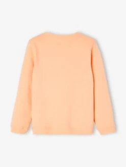 Sweat à Message Basics Fille Détails Irisés Lilas - Vertbaudet -Petite Modeuse sweat a message basics fille details irises 5