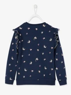 Sweat à Volants Fille Détails Fantaisie Encre Imprimé - Vertbaudet -Petite Modeuse sweat a volants fille details fantaisie 9