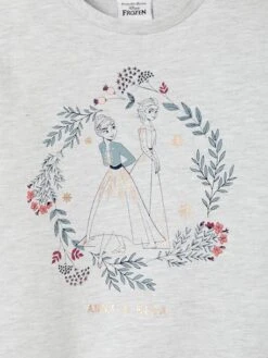 Sweat Fille Disney® Frozen Gris Chiné - Reine Des Neiges -Petite Modeuse sweat fille disney frozen 2
