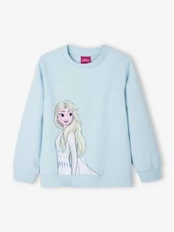 Sweat Fille Disney® La Reine Des Neiges 2 Bleu Ciel - Reine Des Neiges