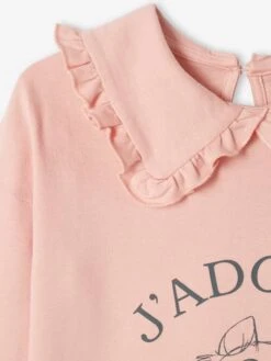 Sweat Fille Disney® Marie Les Aristochats Vieux Rose - Disney -Petite Modeuse sweat fille disney marie les aristochats 2