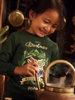 Sweat Fille Noël Harry Potter® Vert Sapin - Harry Potter
