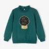 Sweat Motif Boule Magique Animée De Sequins Fille Vert Anglais - Vertbaudet