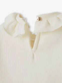 Sweat Motif Couronne De Noël Fille écru - Vertbaudet -Petite Modeuse sweat motif couronne de noel fille 3