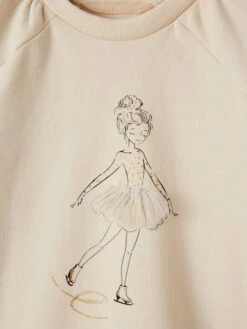 Sweat Motif égérie Détails Fantaisie Fille Beige - Vertbaudet 10 Sweat Motif égérie Détails Fantaisie Fille Beige - Vertbaudet -Petite Modeuse sweat motif egerie details fantaisie fille 4