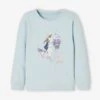 Sweat Motif égérie Fille Bleu Ciel - Vertbaudet