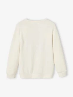 Sweat Motif Fantaisie Fille écru - Vertbaudet -Petite Modeuse sweat motif fantaisie fille 2