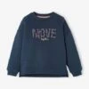 Sweat Sport "Move" Motif Fantaisie Frisou Fille Bleu - Vertbaudet