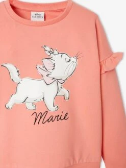 Sweat Volanté Fille Les Aristochats® Rose - Disney -Petite Modeuse sweat volante fille les aristochats 2