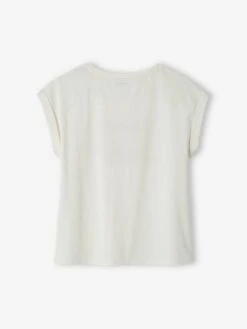 T-shirt à Message Motifs Fleurs Fille écru - Vertbaudet 8 T-shirt à Message Motifs Fleurs Fille écru - Vertbaudet -Petite Modeuse t shirt a message motifs fleurs fille 2