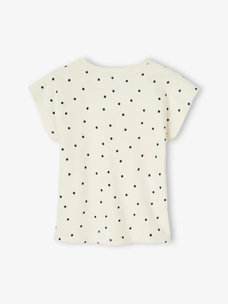 T-shirt "amour" à Pois Fille écru - Vertbaudet 3 T-shirt "amour" à Pois Fille écru - Vertbaudet – Image 3