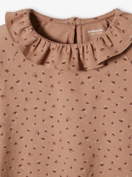 T-shirt Blouse à Collerette Fille Imprimé Fleurs Rose Imprimé - Vertbaudet 6 T-shirt Blouse à Collerette Fille Imprimé Fleurs Rose Imprimé - Vertbaudet – Image 6