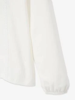 T-shirt Blouse Basics Fille Détails En Macramé Vert Clair Uni - Vertbaudet -Petite Modeuse t shirt blouse basics fille details en macrame 4